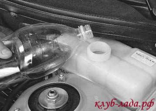 Куда заливать антифриз приора. Замена охлаждающей жидкости Приоры