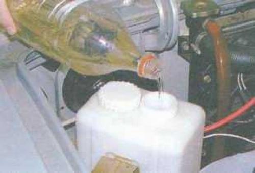 Куда заливать незамерзайку ваз 2107. Проверка уровня и доливка жидкости в бачок омывателя автомобиль ВАЗ 2106