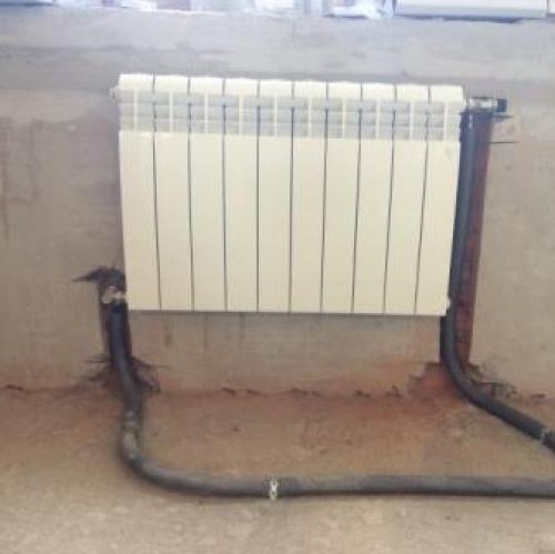 Боковое подключение радиатора из стены. Боковое подключение радиаторов REHAU из стены