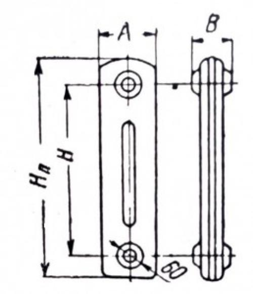 Советские чугунные батареи характеристики. Радиаторы отопительные чугунные ГОСТ 8690. Вес секции чугунного радиатора М-140, М-140 АО, РД-90, РД-26. Размеры и технические характеристики.