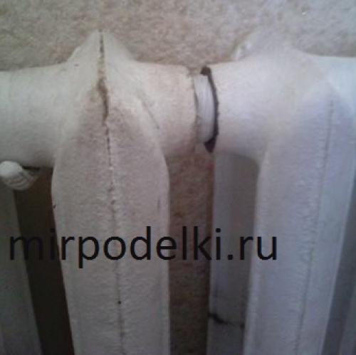 Замена секции алюминиевого радиатора. Алюминиевый радиатор отопления - Разборка конструкции 04 Замена секции алюминиевого радиатора. Алюминиевый радиатор отопления - Разборка конструкции 04