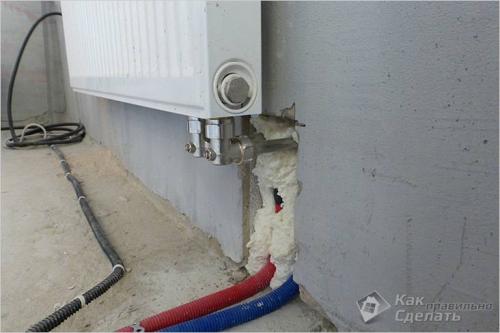 Схема подключения биметаллических радиаторов отопления. Направление подачи теплоносителя 06